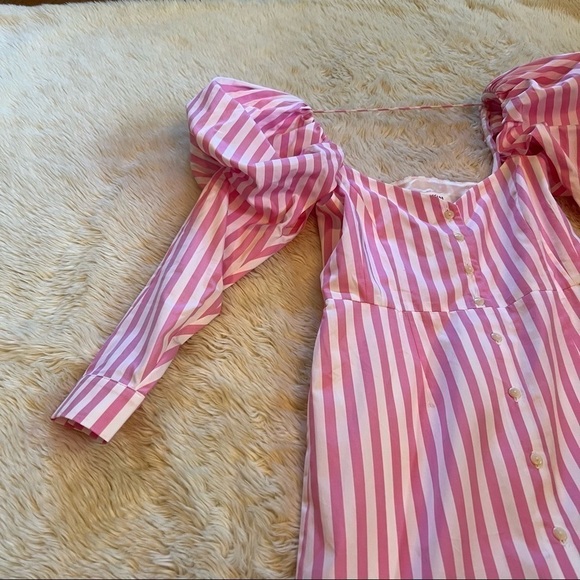 Mr. Larkin Penelope Dress in Pink Stripe - Size Small - Picture 5 of 11